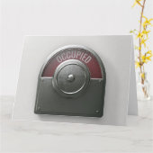 Toilettenanzeigekarte Karte (Gelbe Blume)