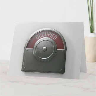 Toilettenanzeigekarte Karte