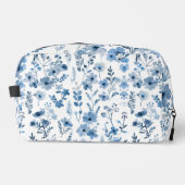 Toilettenartikel vom blauen Französisch Waschbeutel (Vorderseite)