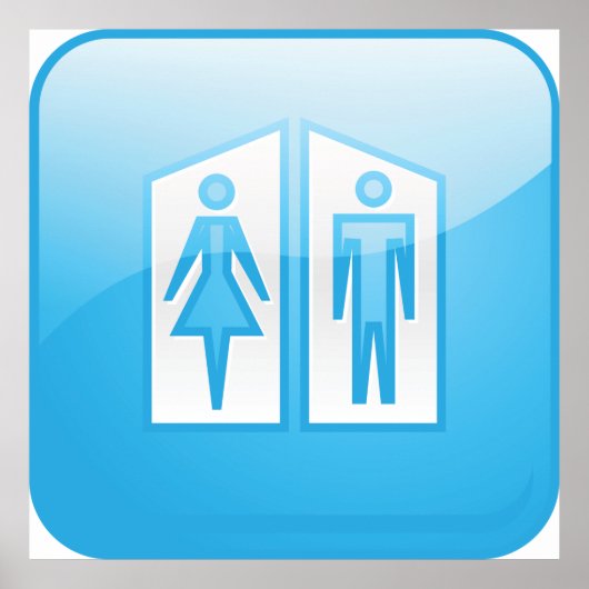 Toilettenbesteck Poster (Vorne)