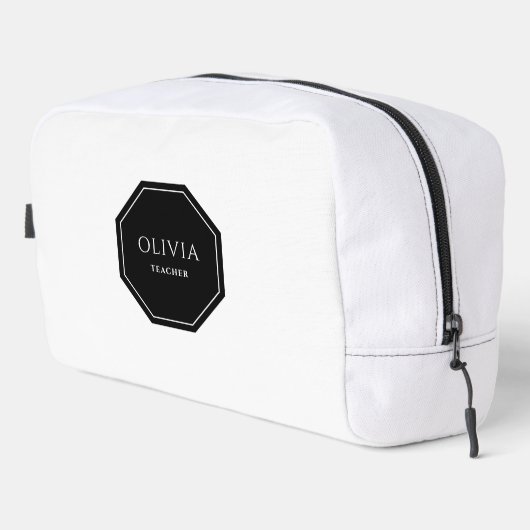 Toilettenbeutel mit Ihrem Namen und Titel Waschbeutel (Rechte Ecke)