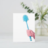 Toilettenbürste Postkarte (Stehend Vorderseite)