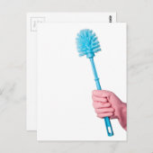 Toilettenbürste Postkarte (Vorne/Hinten)