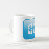 Toilettenecke Icon Tasse (Vorderseite Links)
