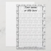 Toilettengeschirr Briefpapier (Vorne/Hinten)