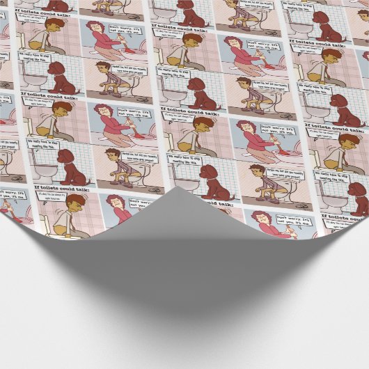 Toilettengespräch Geschenkpapier (Ecke)