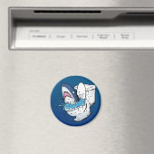 Toilettenhain Funny Blue Cartoon Magnet (In Situ (Geschirrspüler))