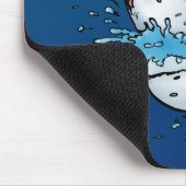 Toilettenhain Funny Blue Cartoon Mousepad (Ecke)