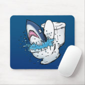 Toilettenhain Funny Blue Cartoon Mousepad (Mit Mouse)