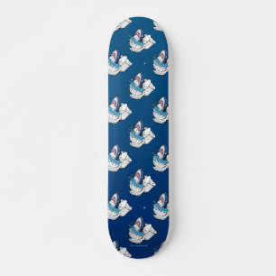 Toilettenhain Funny Blue Skateboard