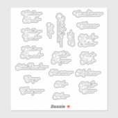 Toilettenheber Aufkleber (Blatt)