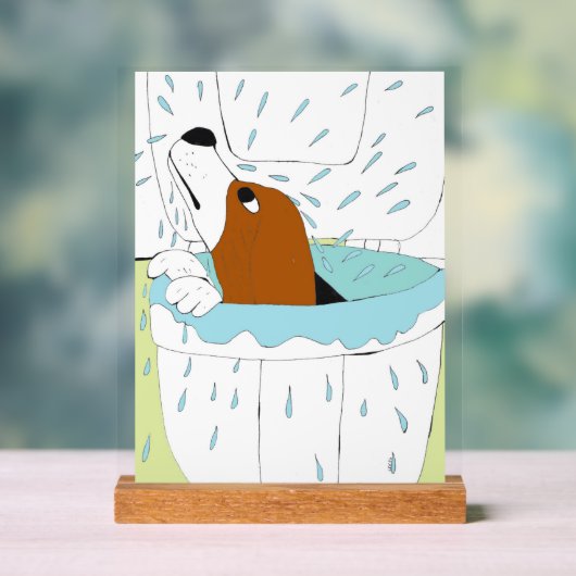 Toilettenhund Acrylschild (Neutral)