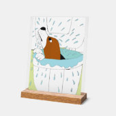 Toilettenhund Acrylschild (Winkel)