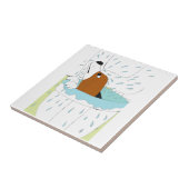 Toilettenhund Fliese (Seite)