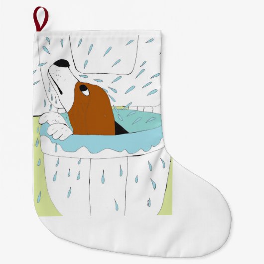 Toilettenhund Großer Weihnachtsstrumpf (Vorderseite)