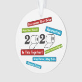 Toilettenpapier 2020 Das ganze Jahr über Ornament (Vorderseite)