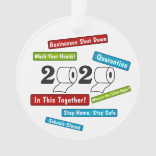 Toilettenpapier 2020 Das ganze Jahr über Ornament