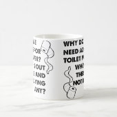 Toilettenpapier Ads Funny Mug Kaffeetasse (Mittel)