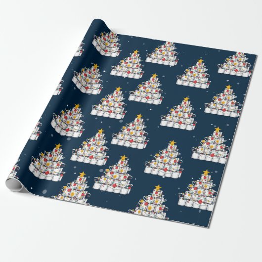 Toilettenpapier Baum 2020, lustige Weihnachten Geschenkpapier (Ungerollt)