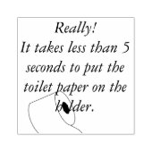 Toilettenpapier-Briefmarke Gummistempel (Prägung)