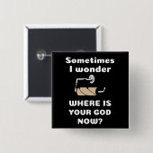Toilettenpapier Corona - Wo ist dein Gott Button (Vorne & Hinten)