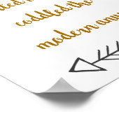 Toilettenpapier Funny Bathrop Zitat Poster (Ecke)