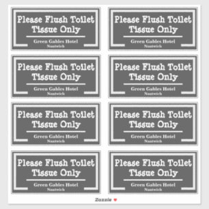 Toilettenpapier für das Bad Aufkleber