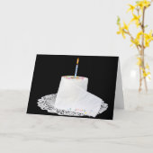Toilettenpapier Geburtstagstorte Karte (Gelbe Blume)