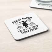 Toilettenpapier Getränkeuntersetzer (Linke Seite)