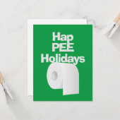 Toilettenpapier Karte (Vorderseite/Rückseite Beispiel)