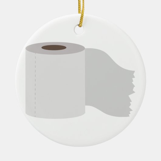 Toilettenpapier Keramik Ornament (Vorne)