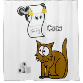 Toilettenpapier mit Duschvorhang (Vorderseite)