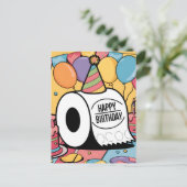 Toilettenpapier mit einem Geburtstagsballon Postkarte (Stehend Vorderseite)