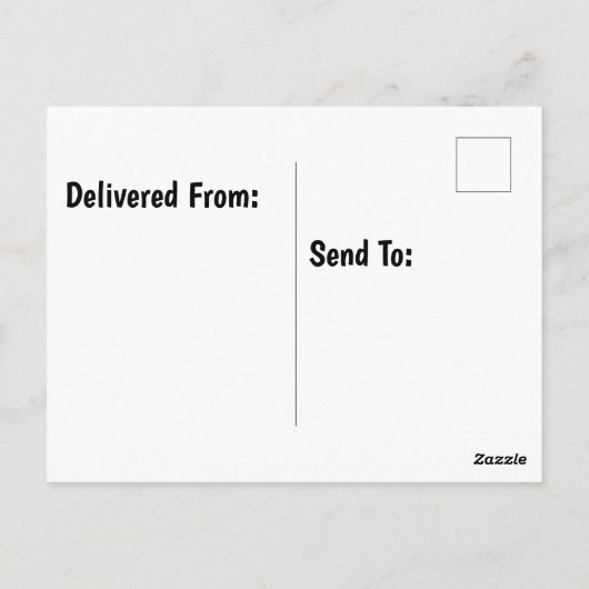 Toilettenpapier mit Geburtshaus zeichnend Postkarte (Rückseite)