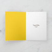 Toilettenpapier mit Sonnenblumen Karte (Innenseite)