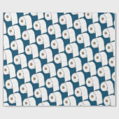 Toilettenpapier Muster Birthday Quarantäne Geschenkpapier (Flach)