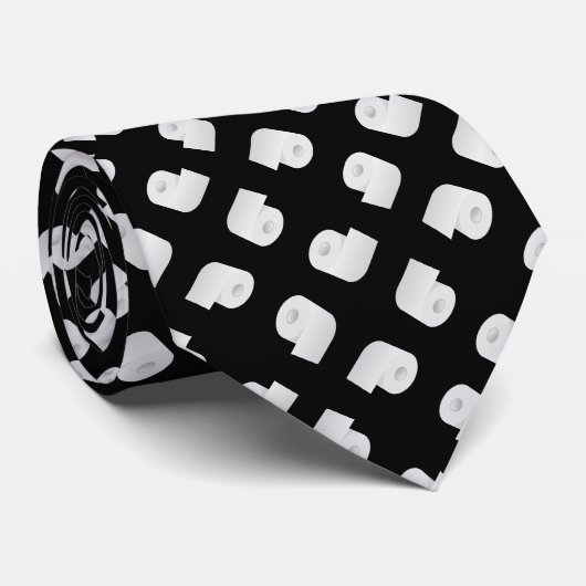 Toilettenpapier-Muster Krawatte (Gerollt)