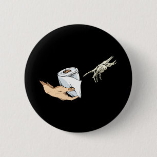 Toilettenpapier Pandemie Kunst Button