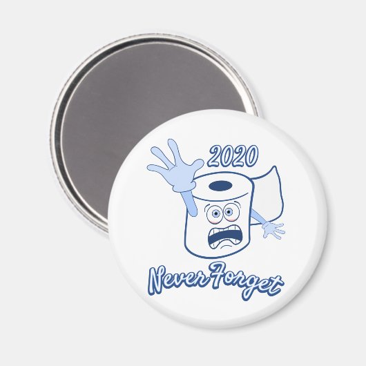 Toilettenpapier Panik 2020 Magnet (Vorderseite/Rückseite)