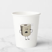 Toilettenpapier Pappbecher (Rückseite)