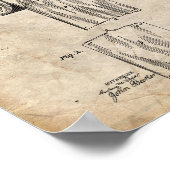 Toilettenpapier Patent Poster (Ecke)