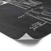 Toilettenpapier Patent Poster (Ecke)