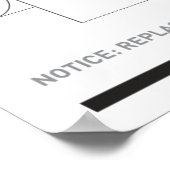 Toilettenpapier Poster (Ecke)