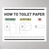 Toilettenpapier Poster (Vorne)