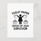 Toilettenpapier Postkarte (Vorderseite)