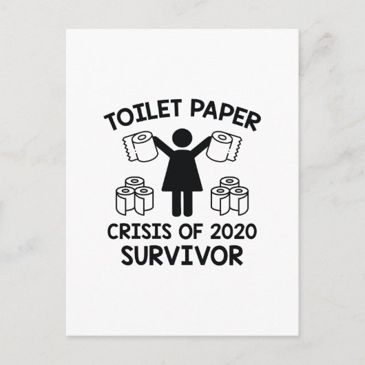 Toilettenpapier Postkarte (Vorderseite)