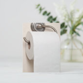 Toilettenpapier Postkarte (Stehend Vorderseite)