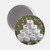 Toilettenpapier Pyramide Magnet (Vorderseite/Rückseite)