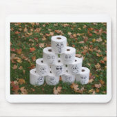 Toilettenpapier Pyramide Mousepad (Vorne)