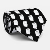 Toilettenpapier Roll Funny Quarantine Thema Schwar Krawatte (Gerollt)